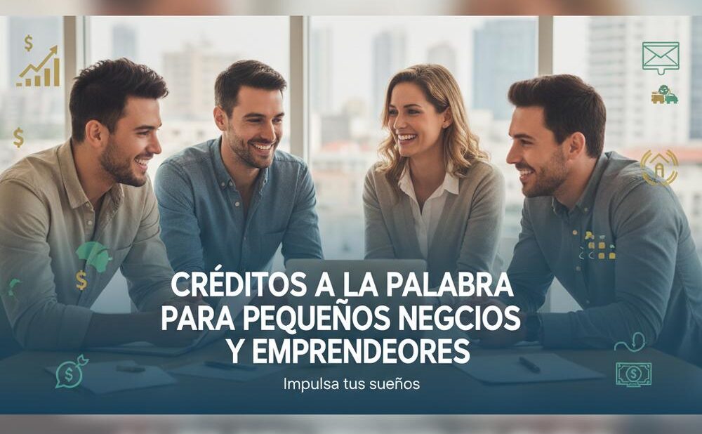 Créditos a la palabra para pequeños negocios y emprendedores