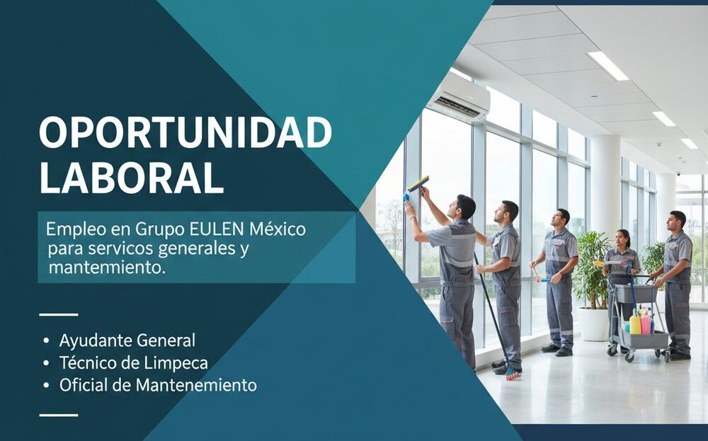 Lee más sobre el artículo Empleo en Grupo EULEN México para servicios generales y mantenimiento